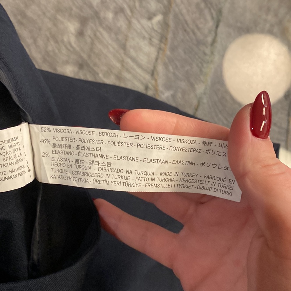 Zara | Basic Navy Trousers - image 3